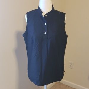 Polo Ralph Lauren Black Cotton Sleeveless Top